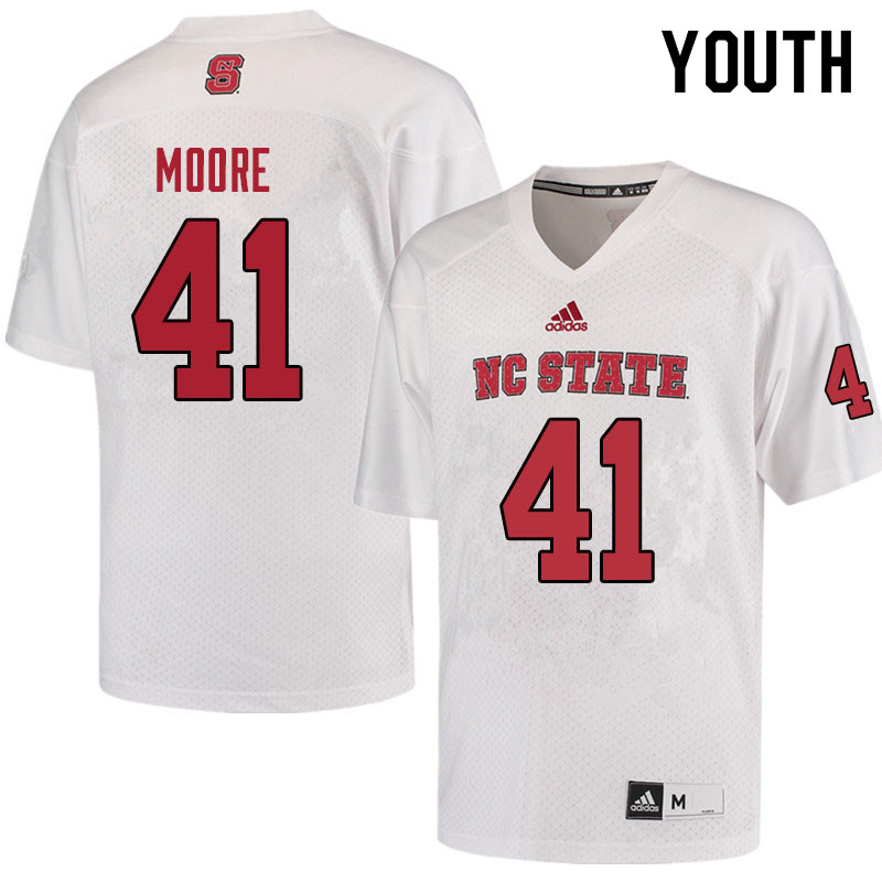 Youth #41 Isaiah Moore NC State Wolfpack College Football Jerseys Sale-Red